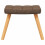 VidaXL vidaXL Schaukelsessel mit Hocker Braun Stoff 9