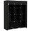 Fabric Wardrobe, with Rails and Shelves - Black 1