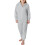 Kids Hooded Zip-Up Jumpsuit with Pockets, Solid Color, 3