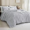 Silver Grey Boho Comforter Set Full Size 3-Piece 2