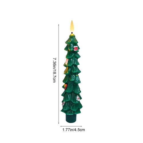 LED Christmas Candle Acrylic Night Light 1 Pack 2