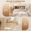 Floating Bedside Tables Set of 2, Oak Effect 6