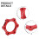 Bike Freewheel Threaded Hub Adapter for Disc Rotor 44mm 6