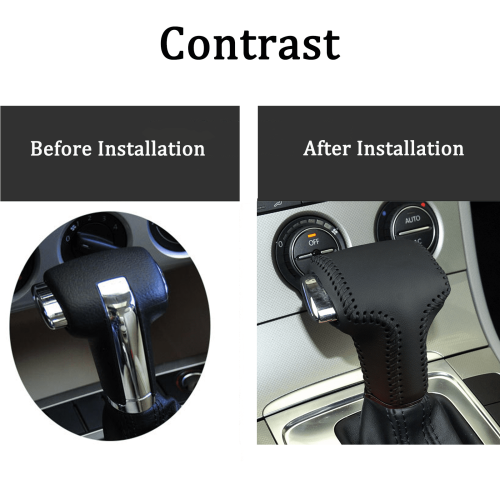 Leather Gear Shift Knob Cover for Volkswagen Passat 2