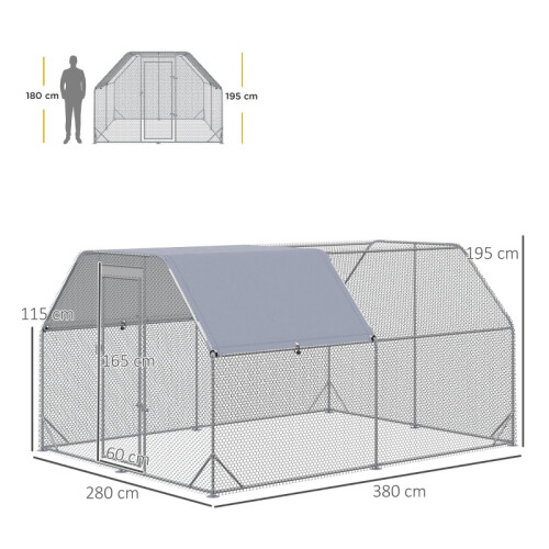 Walk in Chicken Coop with Roof 2