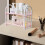 Plastic 2-Tier Storage Shelf Organizer for Kitchen Bathroom 5