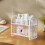Plastic 2-Tier Storage Shelf Organizer for Kitchen Bathroom 4