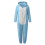 Bear Ear Plush-Lined Thickened One-Piece Pyjama Set Light 4