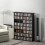 16-Compartment Media Shelf - Black 2