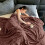 Fleece Throw Blanket Brown 59x78 Inches 2