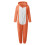Bear Ear Plush-Lined Thickened One-Piece Pajama Set Hooded 2