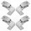 Heavy Duty Rug Clips Silver 4 Pack 7.5x4.8x3.8 cm 5