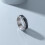 Carbon Fiber Spinner Ring 8mm Black Blue Silver Stainless 2