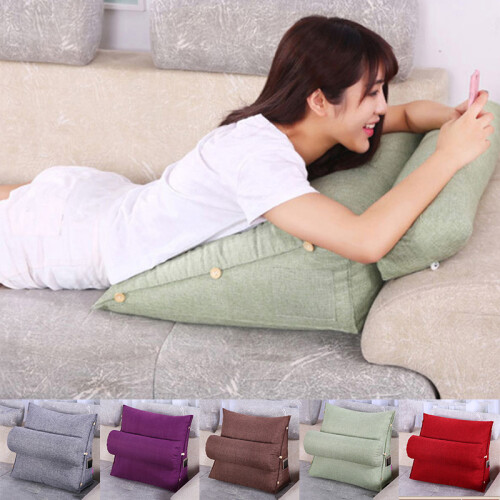 Ame Triangular Cotton Cushion Wedge Pillow for Back Neck 2
