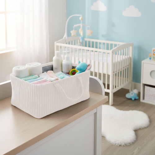 White compartmentalized diaper wet storage bag 1 pack 2
