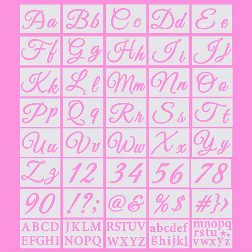 Alphabet Stencils 8.3 inch 40 count 2