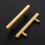 Brass Cabinet Pulls Champagne Gold 5-Pack 5 inch 2