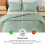 Sage Green Boho Comforter Set Queen 3-Piece Microfiber 4