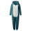 Bear Ear Plush-Lined Thickened One-Piece Pajama Set Hooded 3