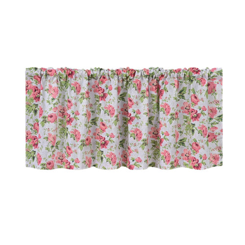 Kitchen Curtain Valance Floral Polyester 55x18 Inches 1