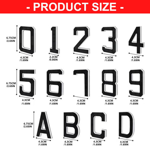 Waterproof LED House Numbers for Outdoor Use 1