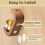 Magnetic Wood Doorbell Handcrafted Beech Brass Ding Ding 8