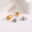 Earring Clip Backs Secure 8-Shape for Heavy Hoops Gold 8