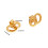 Earring Clip Backs Secure 8-Shape for Heavy Hoops Gold 3