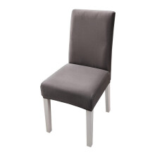 Einfarbiger Stuhlbezug für das Esszimmer DarkGrey
