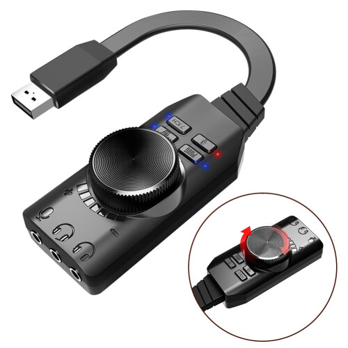 USB External Sound Card with Virtual 7.1 Channel 2