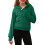 Girls Half-Zip Hoodie Long Sleeve Lightweight Pullover with 3