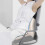 L-Shaped Car Seat Cushion Memory Foam White 5