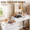 Homcom HOMCOM Vanity Makeup Desk LED Mirror Bedroom White 5