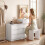 Homcom HOMCOM Vanity Makeup Desk LED Mirror Bedroom White 8