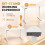 Homcom (White) HOMCOM Standing Desk Memory Control Adjustable 4