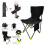 BASSTOP Folding Camping Chair Heavy-Duty 80 kg Black 4