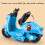 Pull Back Motorcycle Toy for Kids 3+, Friction-Powered with 3