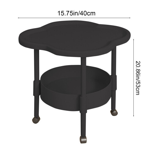 Side Table Compact Lightweight with Easy Assembly 2