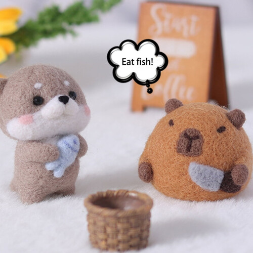Capybara Needle Felting Supplies Kit with Tools 2