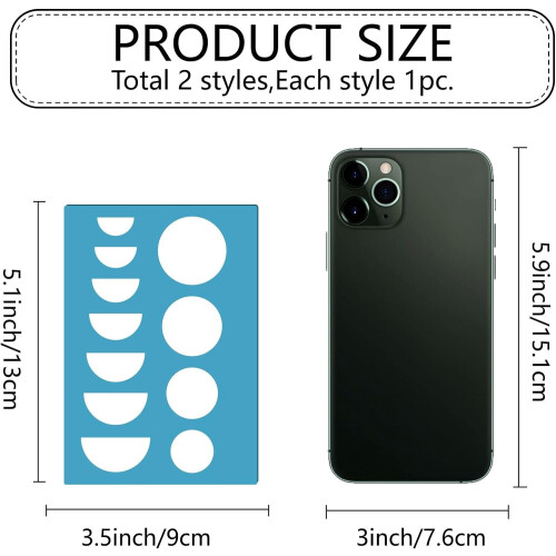 Reusable Jewelry Template Oval Semicircle 2 Styles 1