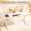 Homcom (White) HOMCOM Standing Desk Memory Control Adjustable 8