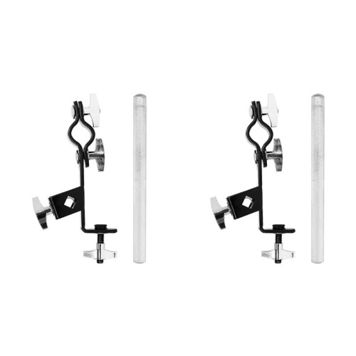 2X Cowbell Holder Clamp Bracket Drum Tambourine Support Clip Multi-Function Stand Expansion Clip