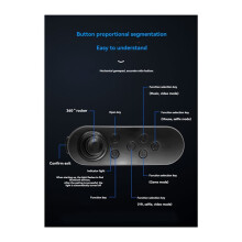 2X  Draadloze VR Afstandsbediening Gamecontroller Joystick Gamepad Somatosensorische Afstandsbediening Zwart