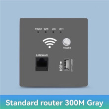 2X 300Mbps 2.4Ghz WIFI Router Draadloze WiFi-Aansluiting RJ45 AP-Relais USB-Aansluiting Paneel Ingebouwde Muur WIFI-Router C