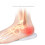 Silicone gel heel cups, shoe inserts, shock absorbing, support 1 pair  S 4