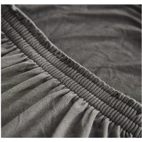 Einfarbiger Stuhlbezug für das Esszimmer DarkGrey 2