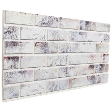 vidaXL Wall Panels 10 pcs Light Grey and Black 100 x 50 cm EPS Foam
