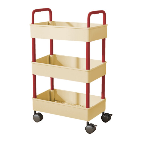 3-Tier Rolling Storage Cart with Armrests 1 Unit 1