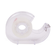Tape Dispenser with Tape, 18mm x 20m, Clear, Office & Home
