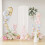 VidaXL vidaXL Wedding Arch 3 pcs White Steel 4